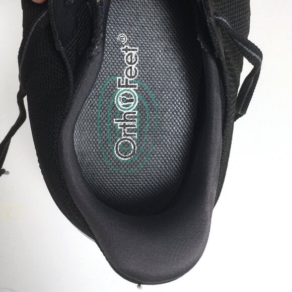 Orthofeet Yari Hands Free Orthotic Sneakers Mens Size 8.5 6E XX-Wide Black 20011 main image 9